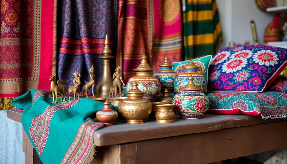 Indian handloom textiles and artisan-made home goods